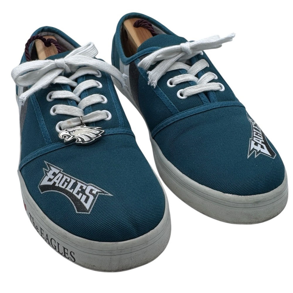 The Bradford Exchange Teal and White NFL Eagles Sneakers - Size 9